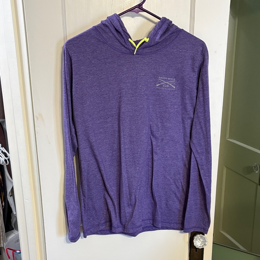 Grunt Style Heather Purple Hoodie